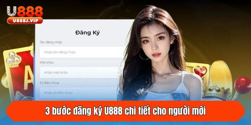 3 bước đăng ký U888 chi tiết cho người mới