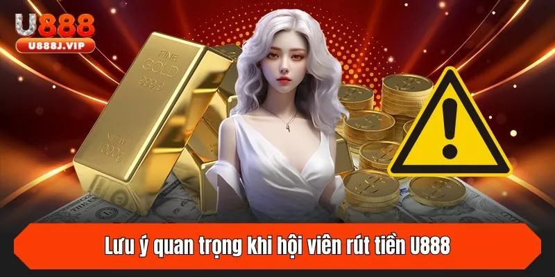 Lưu ý quan trọng khi hội viên rút tiền U888